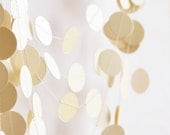 Shimmer ivory garland - Bridal shower garland - Party garland - Wedding decoration