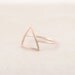Triangle Ring in pink gold