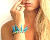 Sky Blue Spikes Friendship Bracelet.