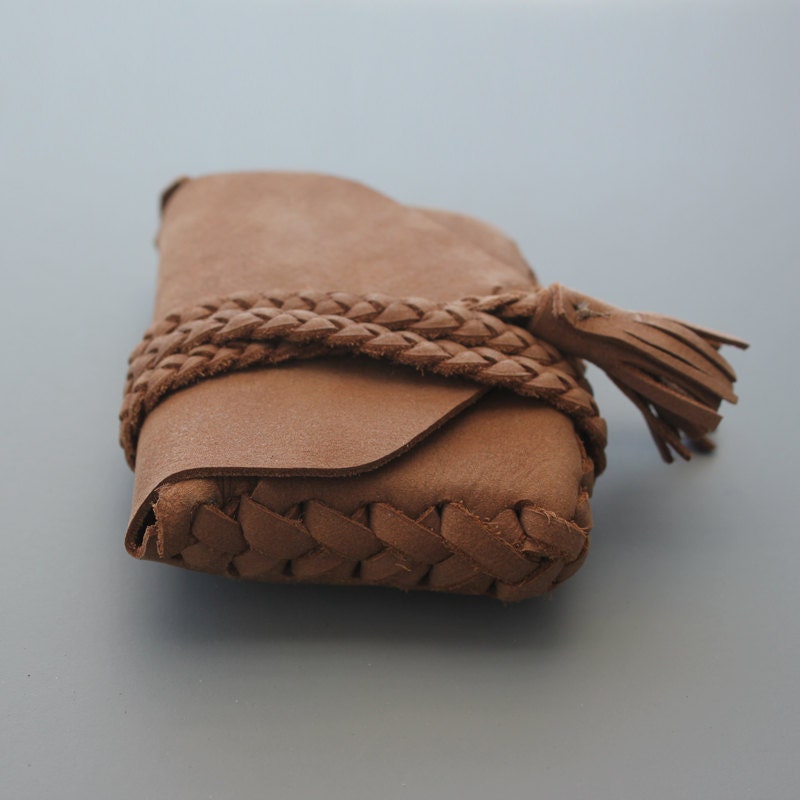 Natural Nubuck Leather Wallet