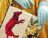 Fox Screen Printed  Clutch Bag