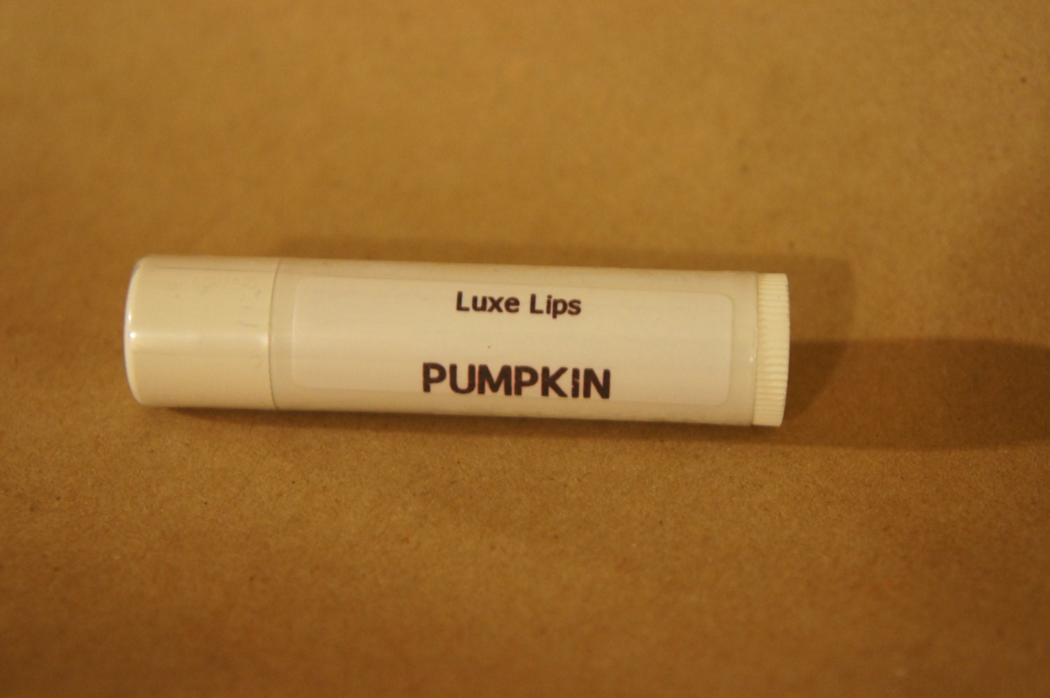Luxe Lips Homemade Beeswax PUMPKIN Lip Balm SALE Mens or Womens Gift