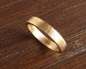 Handmade Hammered Bronze Ring Size 7