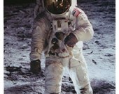 Buzz Aldrin Moon on EQ Printable Cotton Fabric Sheet