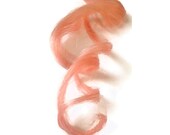 Rose Gold human Hair Extensions, human hair 18" long, 1" wide. TWO PIECES