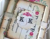 Vintage Wedding Invitation Suite Handmade Rustic Invitations Floral Wedding Custom Printed Wedding Envelopes by Cloud9Fairytales on Etsy