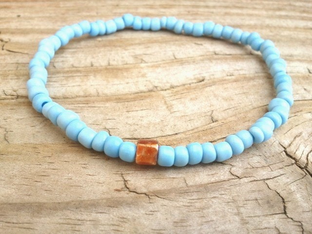 Orange cube bracelet