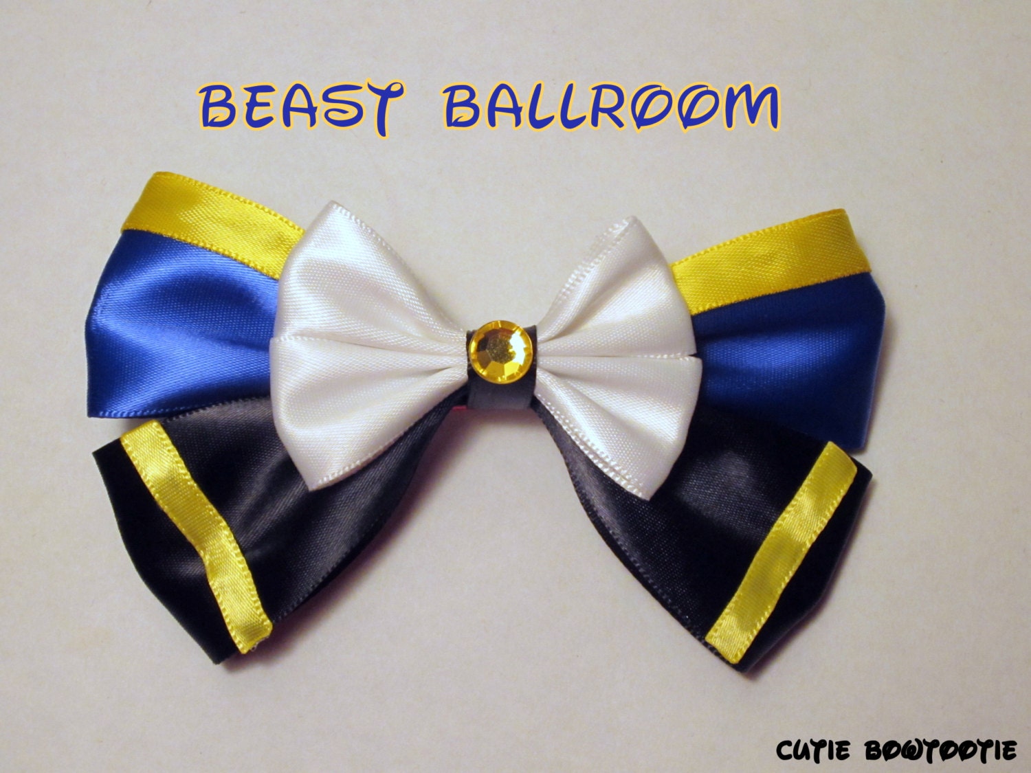 Ballroom Beast Hair Bow Beauty and the Beast Disney Inspired