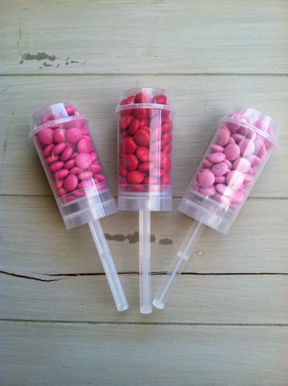 6 Push Pop Containers- Favor and Treat Containers with Lids