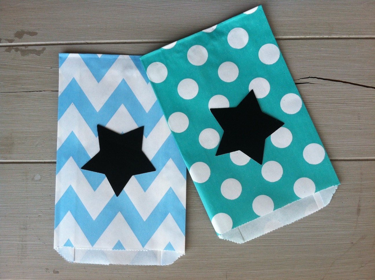 12 Star Chalkboard Sticker Labels 4th of July