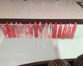 Red large crystal points
