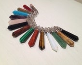 Gorgeous crystal points - pendant, pendulum, crystals, gemstones