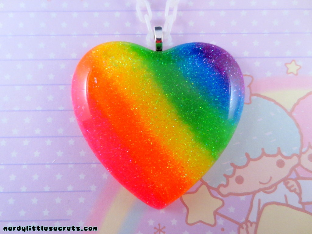 Neon Bright Rainbow Necklace