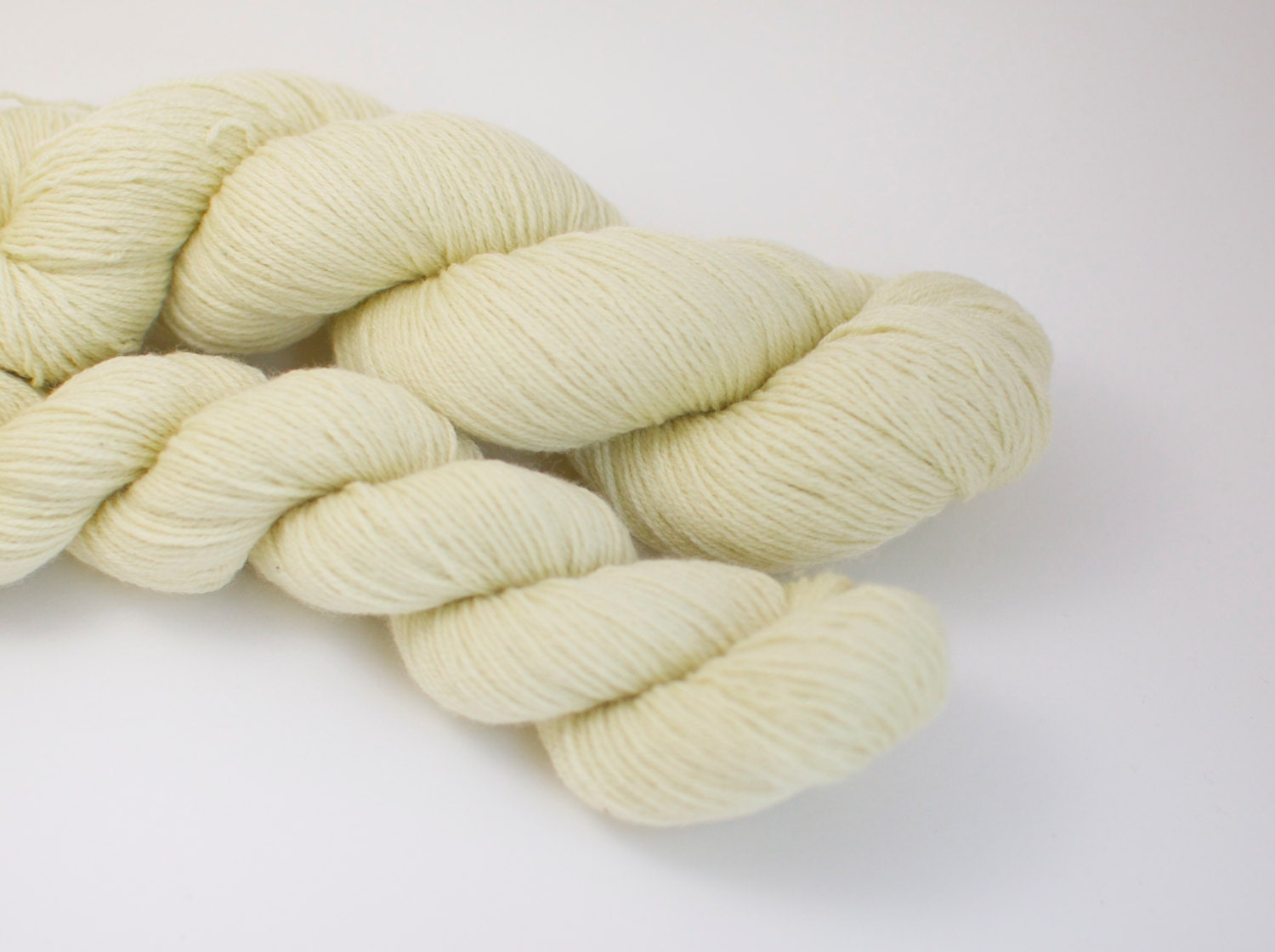 Reclaimed Yarn - 100% Merino - Yellow Lace Weight - 525 Yards
