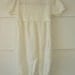 Vintage Baby Girl White Sweater Playsuit 6 to 9 months
