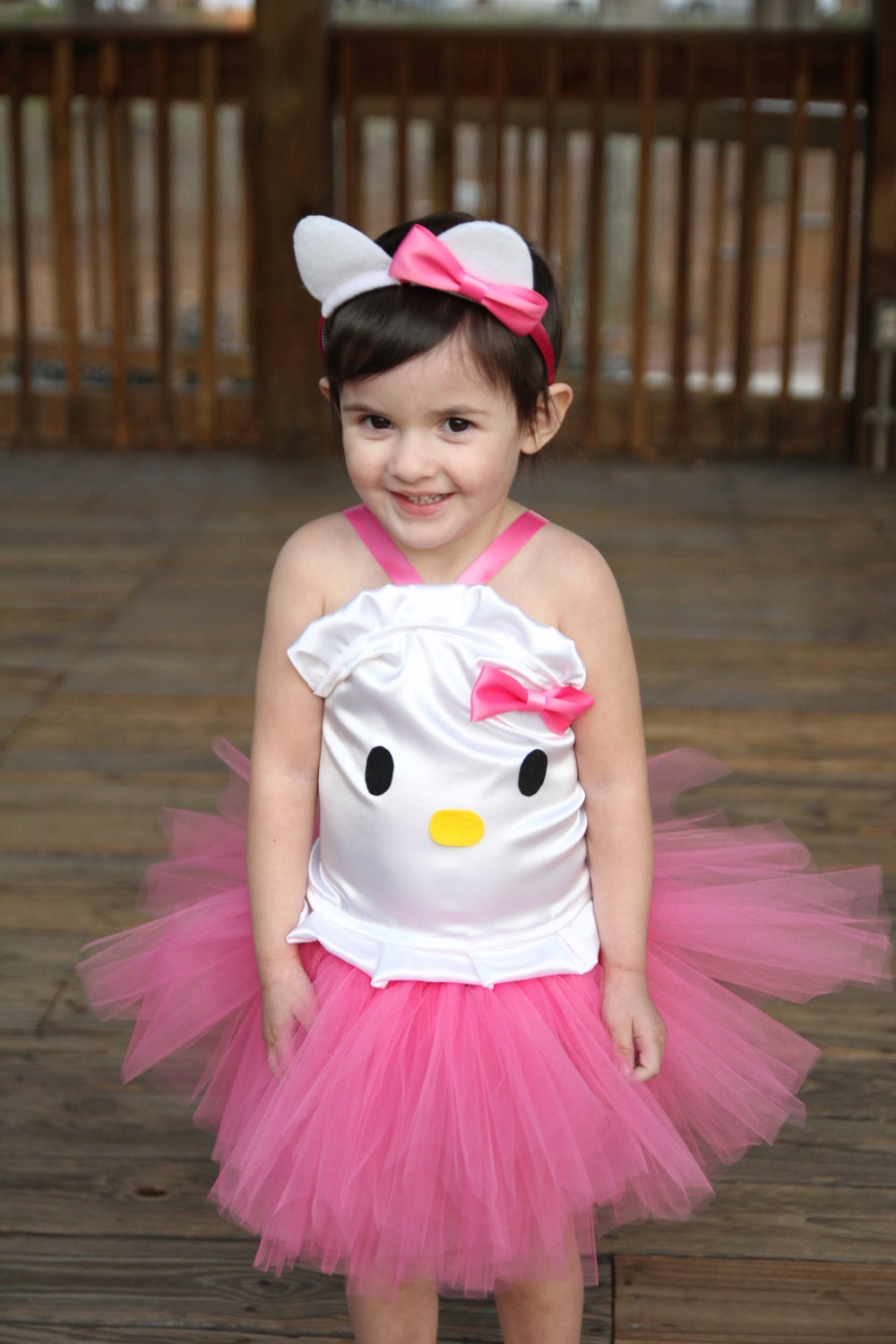 Hello Kitty Inspired Tutu Dress