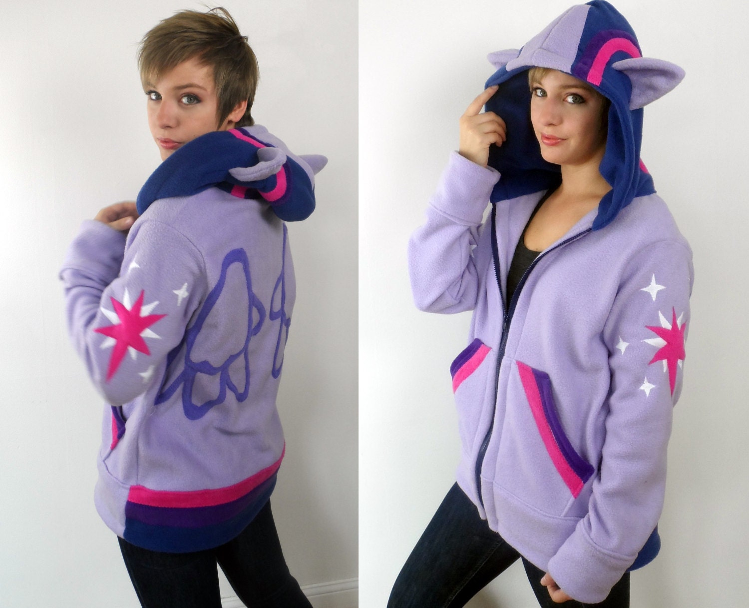 Twilight -- Handmade Anti-Pill Fleece Hoodie / Sweatshirt