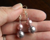 Pearl Bead Dangle Earrings