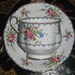 Petit Point Tea Cup  Saucer One SET Royal Albert Bone China - 7 sets available