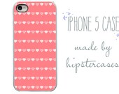 Iphone 5 Case. Coral. Diamonds. iPhone 5 Pink Cover. iPhone case.