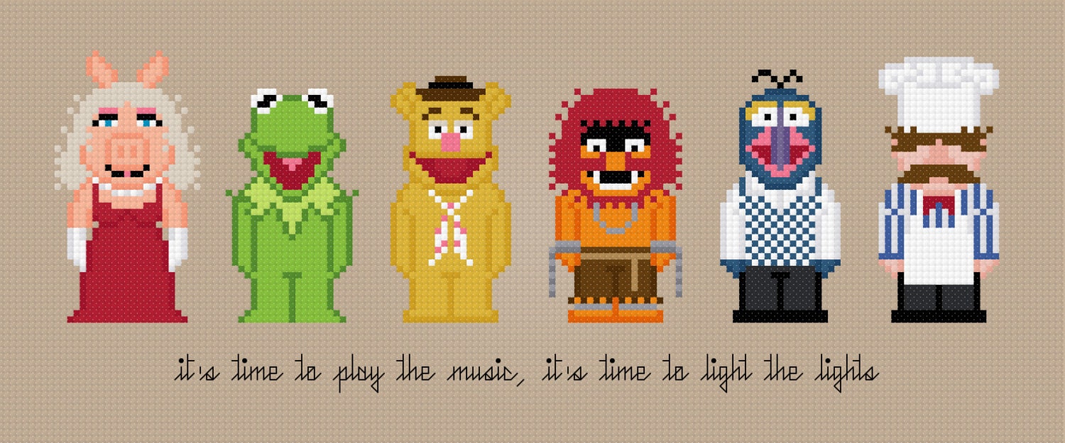The Muppet Show Characters - Cross Stitch PDF Pattern Download