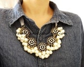 2013 NEW bubble necklace,beadwork necklace,Beaded Jewelry,bib necklace,statement necklace,pendant necklace with silk ribbon