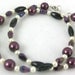 2 Purple Shimmer with purple and white Bracelets