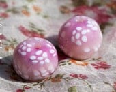 Polymer Clay Bead Set, Focal beads, Polymer clay beads, 2 handmade beads, jewelry supplies,