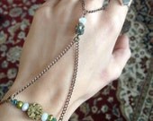 Druzy Quartz, Milky Quartz, and Pyrite Hand Harness