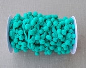 1 YARD Riley Blake - Regular Pom Pom in TEAL