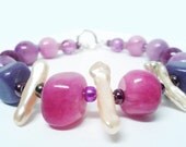 Anisa Afro Chic Silver Gem Bracelet