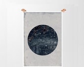 Vintage Inspired Astronomy Print Poster, Constellations, Illustration,  Astrology, Stars Map,  Zodiac, Space
