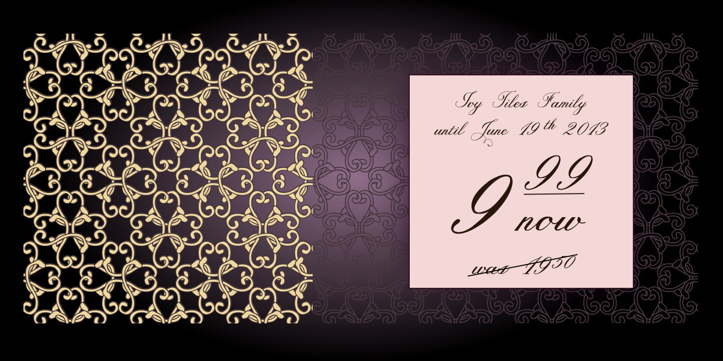 IVY TILES font family: create endless patterns/wallpapers/backgrounds with these pattern fonts - three files in this listing
