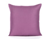16" x 16" Sateen Solid Purple Throw Pillow Cover