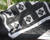 Custom embroidered New York Yankees quilt.