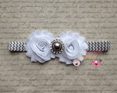 Gray chevron headband  chevron headband, baby headband, toddler headband, infant headband, adult headband.