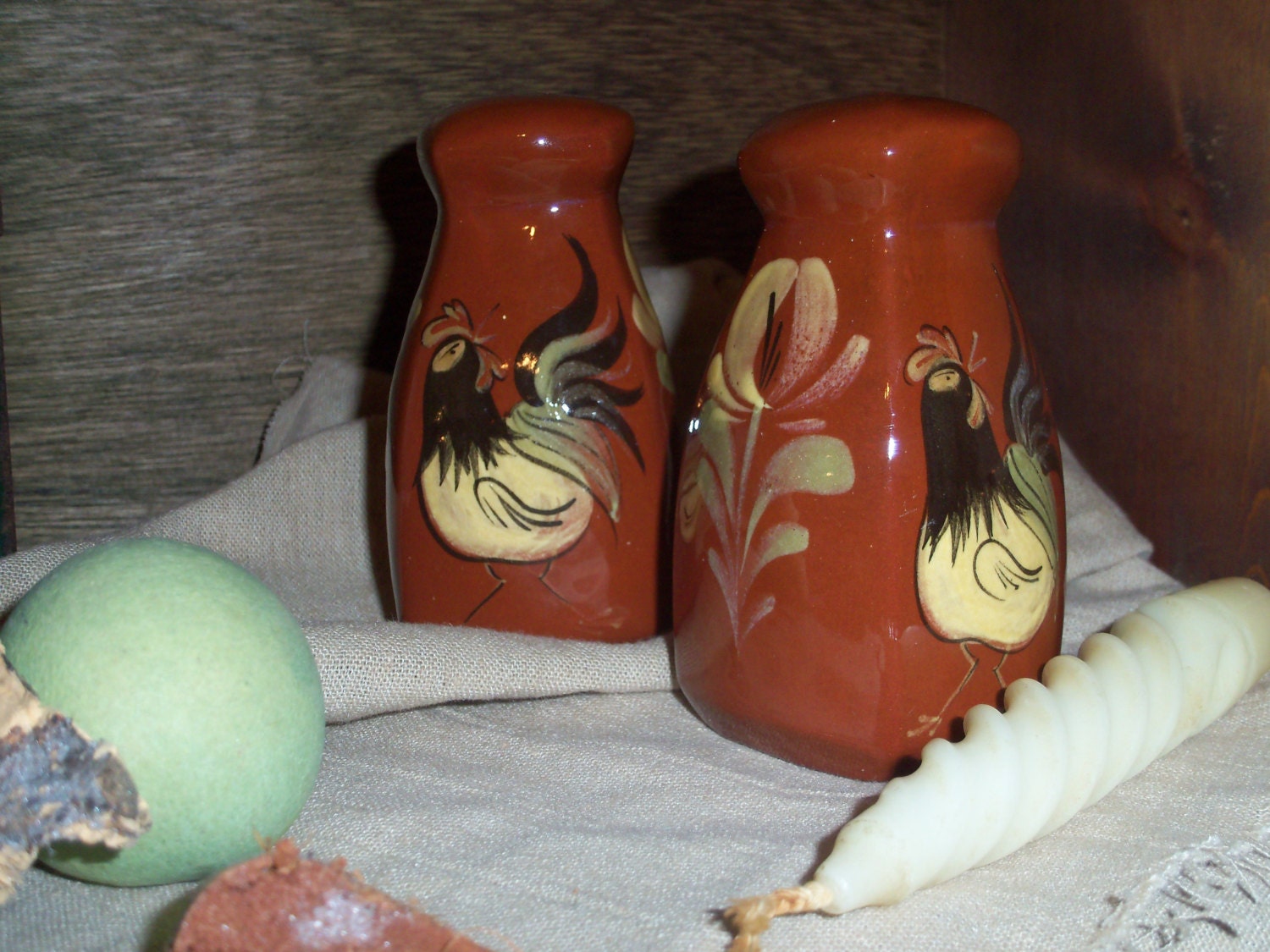 Handmade Ceramic Pottery Salt Pepper Shakers