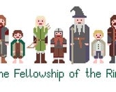 Lord Of The Rings Cross Stitch Pattern - The Fellowship of the Ring (PDF) INSTANT DOWNLOAD