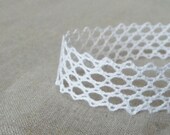 White Linen Lace Trim