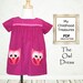 Instant Download, Childrens sewing pattern, Girls dress pattern PDF, Baby sewing pattern, Kids childrens clothing, Easy, The OWL Dress