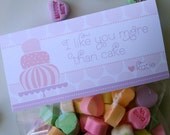 Printable Personalized Bag Toppers- Valentine's I like you more than cake Il_170x135