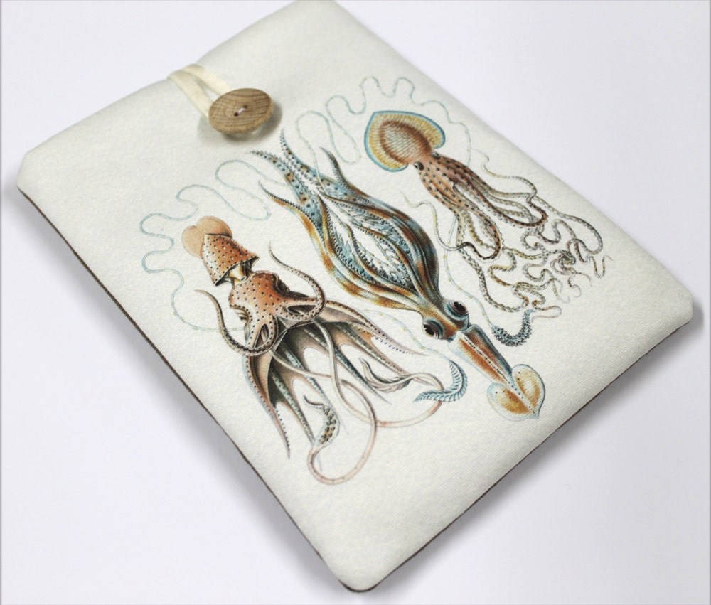 Kindle Cover / Ereader / sleeve / case / padded / Squids