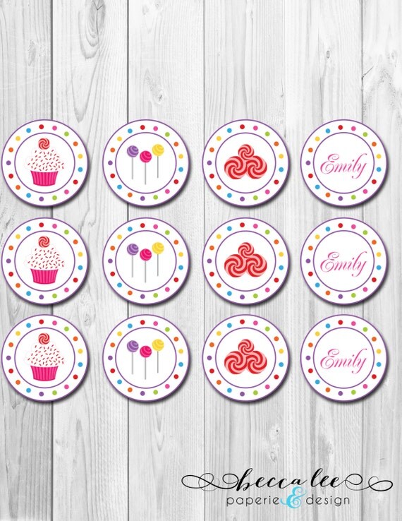 Sweets & Treats Cupcake Topper - DIY - Printable Il_570xn