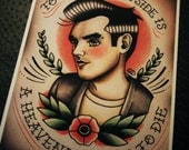 Morrissey Tattoo Flash Print