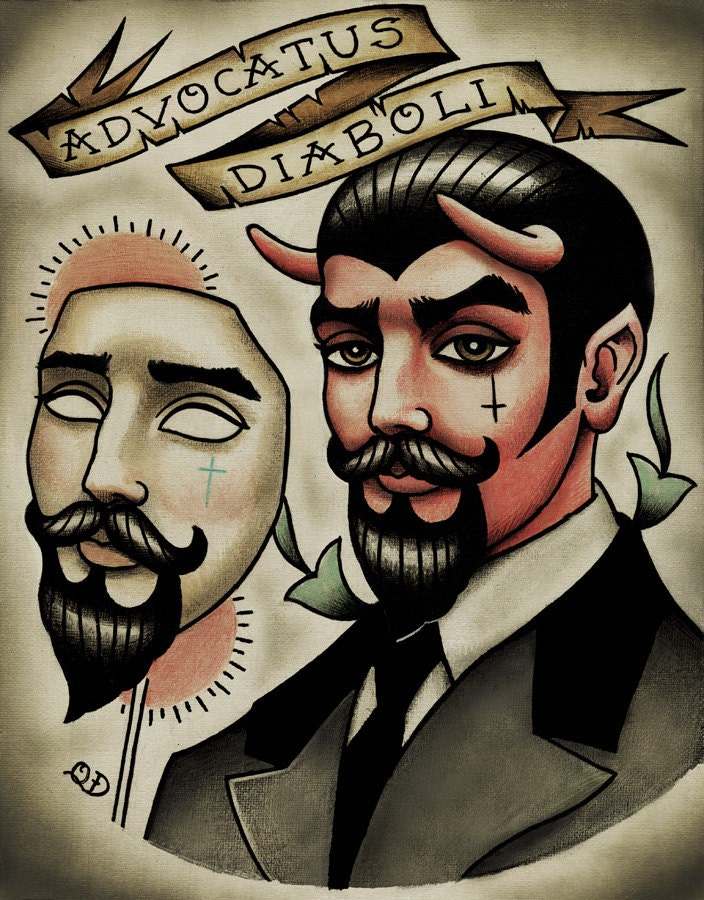 Devil in Disguise Tattoo Print