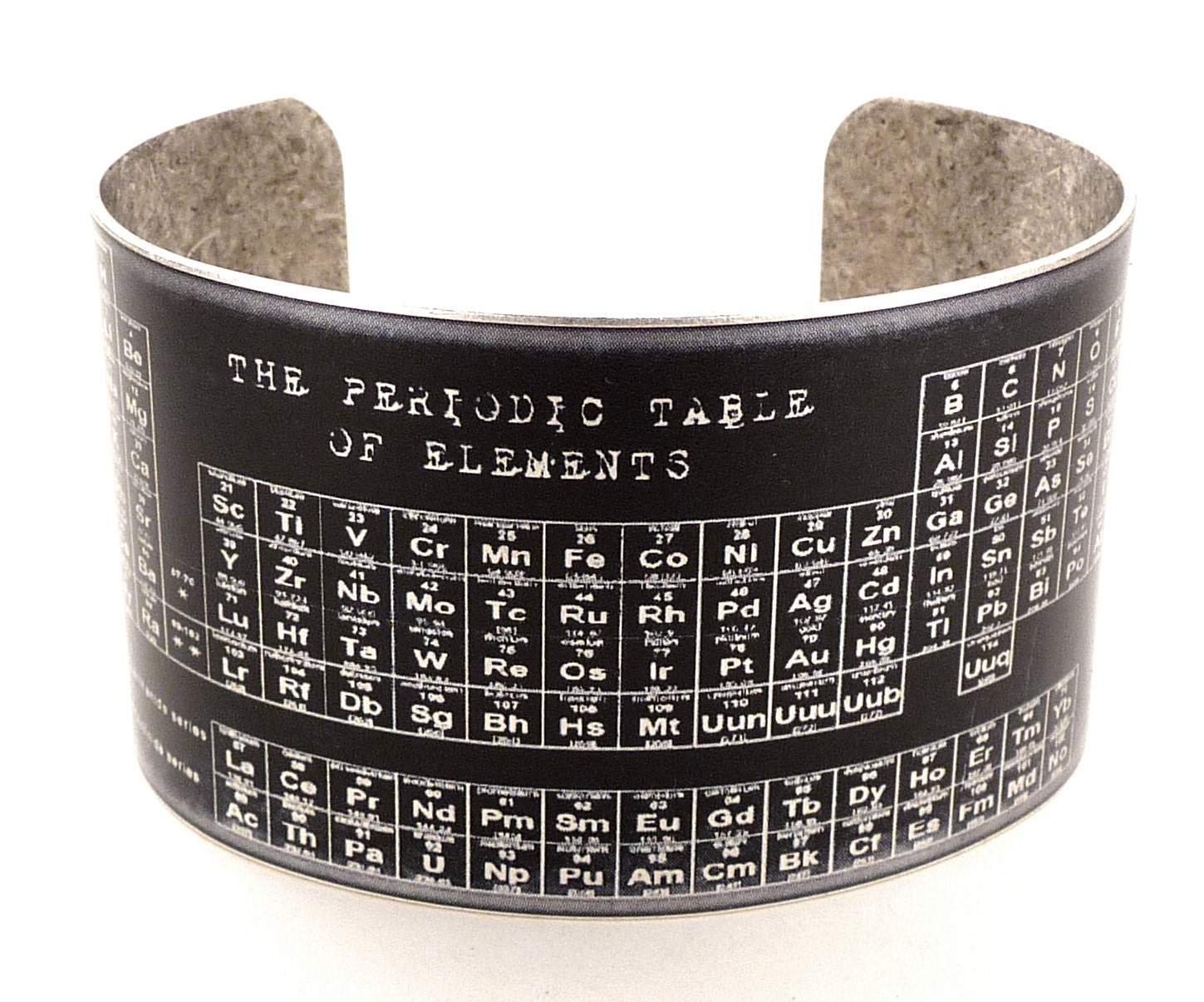 Periodic Table of Elements Brass Cuff Bracelet, Chemistry Jewelry, Science Jewelry