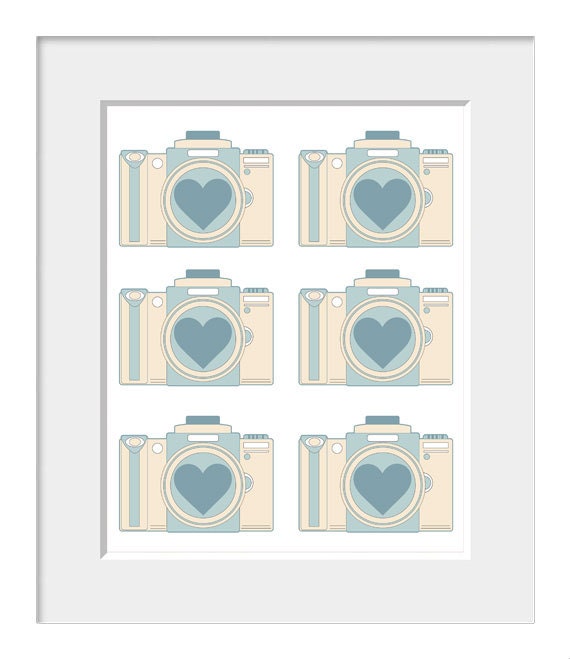 Camera Print, Quote Art, Inspirational Quote, Photography, Home Decor, Red, Black, Retro, Typography Poster