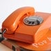 Vintage Orange Siemens Rotary Phone Working
