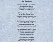 Grandson Poem Personalized Love Poem 8 X 10 Print INSTANT Download
