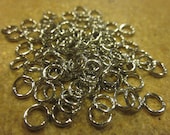 Silver plated 20 gauge Jumprings 6mm - set of 50